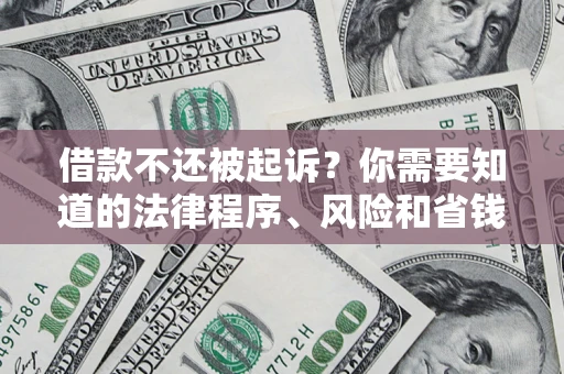 北京借款不还被起诉？你需要知道的法律程序、风险和省钱技巧
